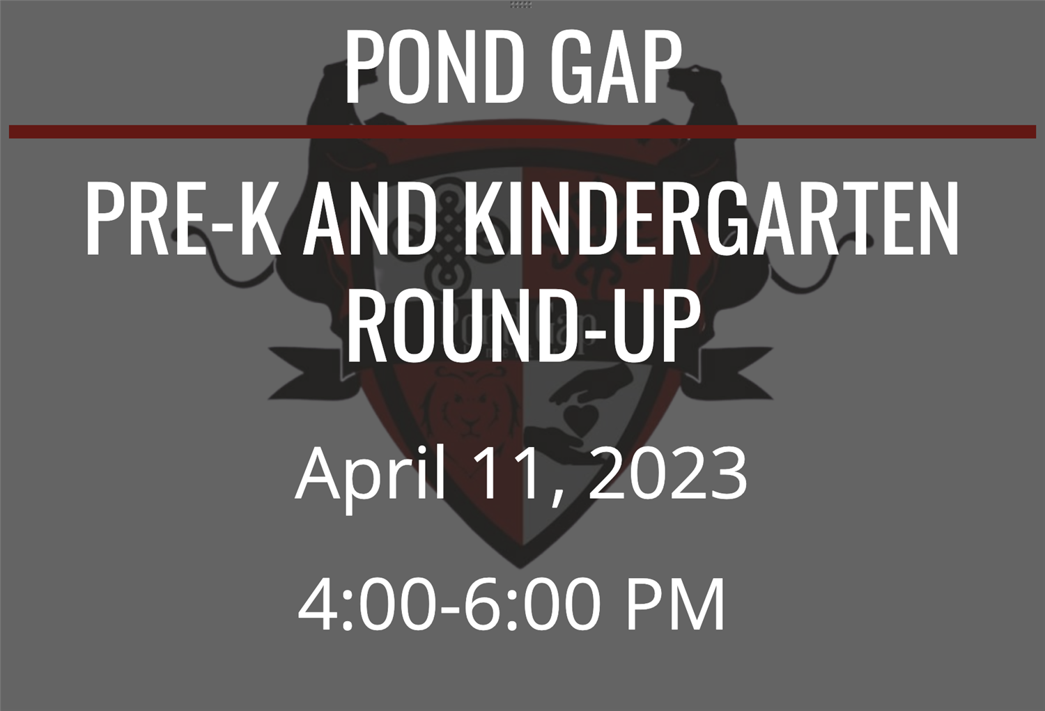  Kindergarten Registration